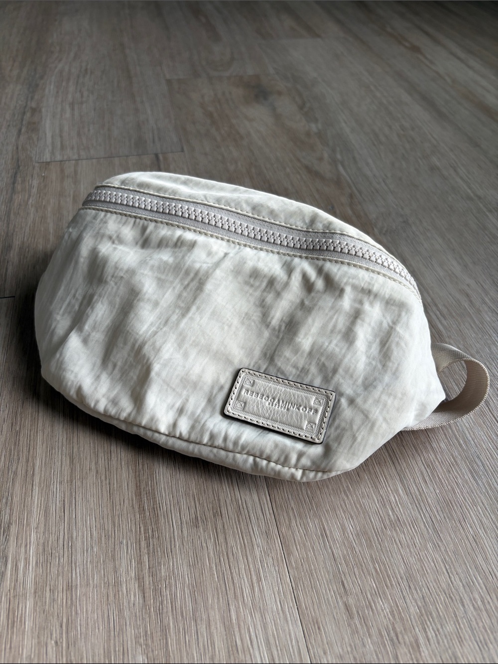Rebecca Minkoff Cream Nylon Crossbody Belt Bag